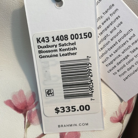 Brahim Carnation Duxberry with strap and original bag. Medium size at 10x5x14”. - Picture 7 of 7